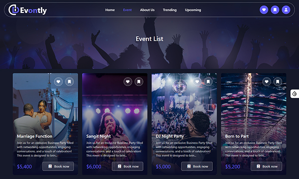 Events Page