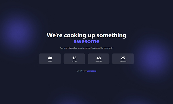 coming-soon Page